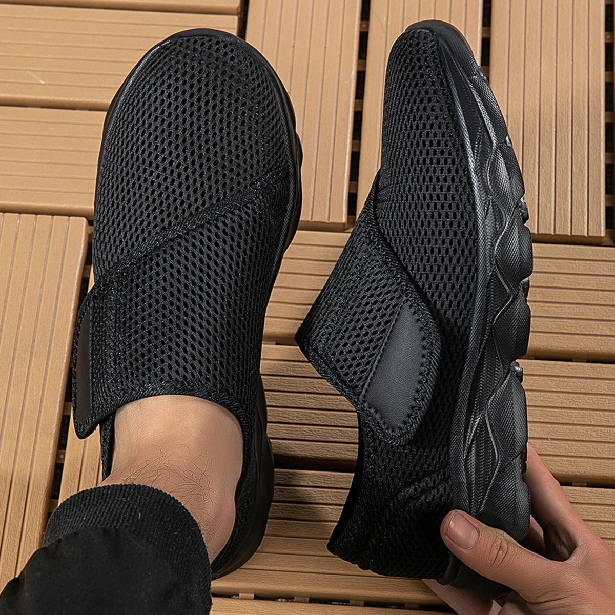 Orthopedics Wide Feet Swollen Shoes Thumb Eversion Adjusting Soft Comfortable Wide Fit Shoes for Women Walking Men Shoes Sneaker