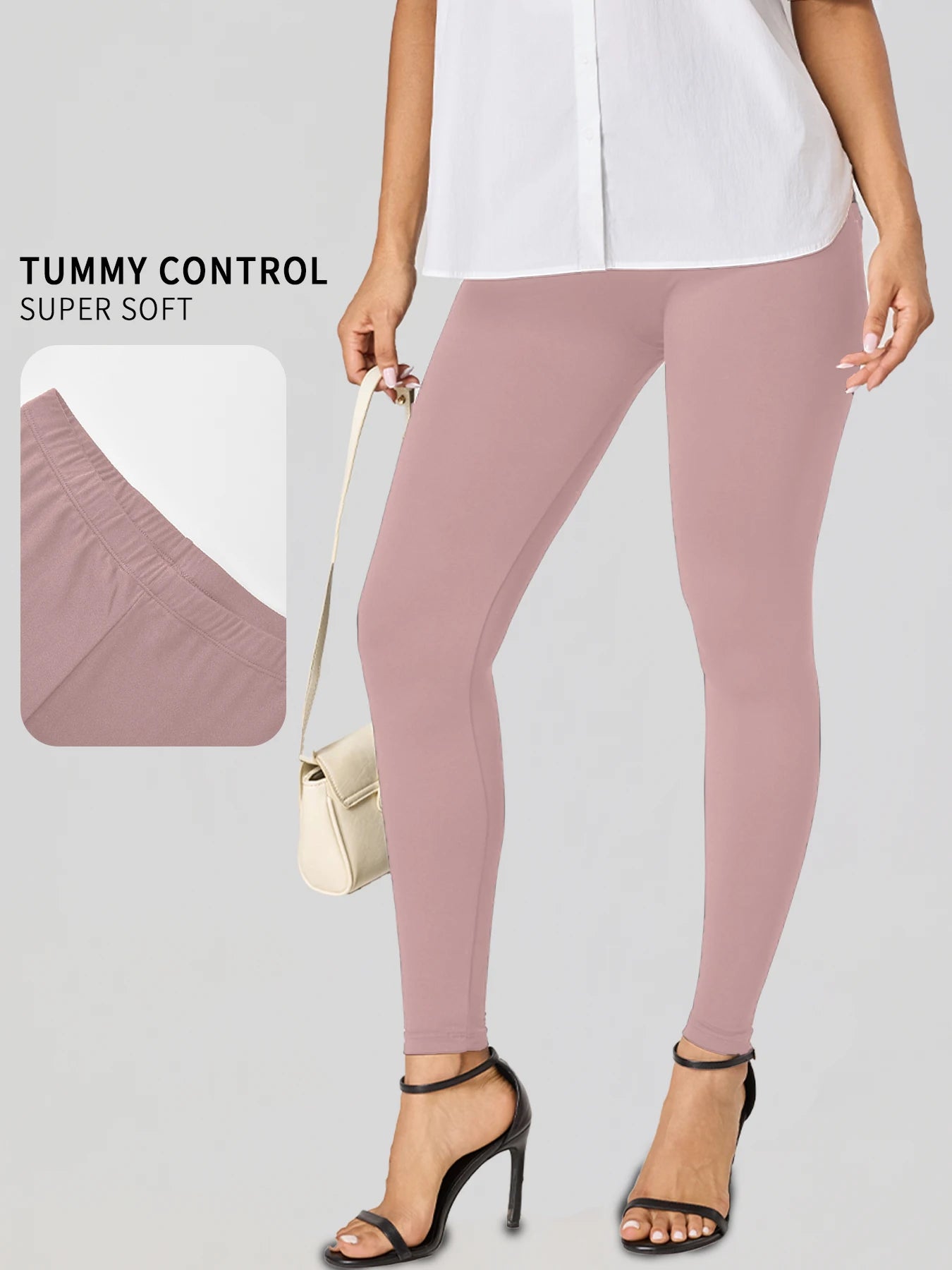 Plus Size Women's Leggings with Super Soft Fabric - High Elasticity for Yoga Running Workout and Casual Everyday Wear
