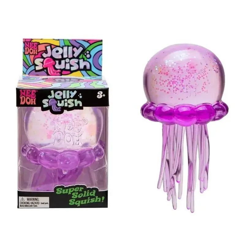 Needoh Jellyfish Squishy Lovely Shape Squeeze Sensory Toy Stress Relief Anti Anxiety Focus Calming Toy for ADHD and Autism