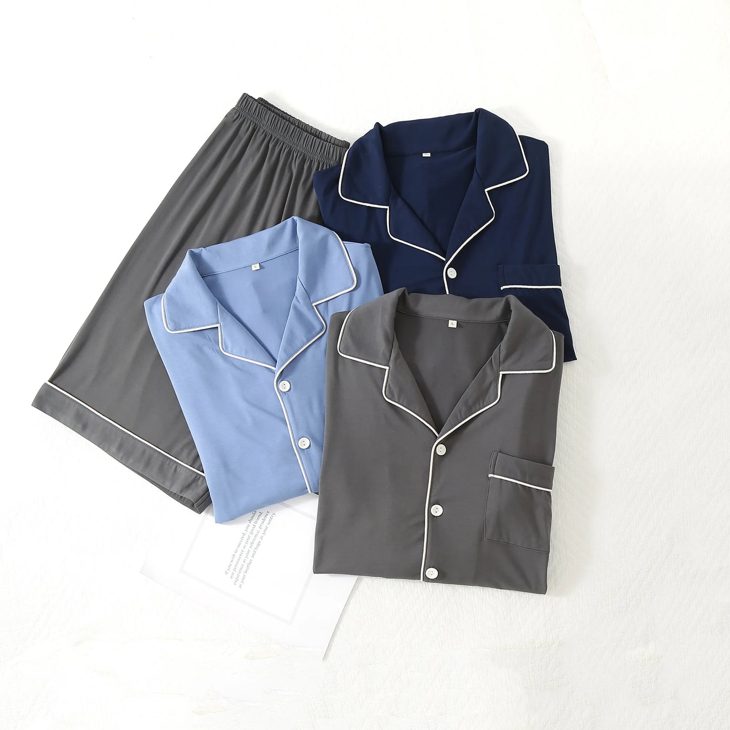 97% Bamboo Fiber High Quality Homewear Set Soft Breathable Homeloosefit Casual Indoor Sleepwear Comfortable Skin Friendly Daily