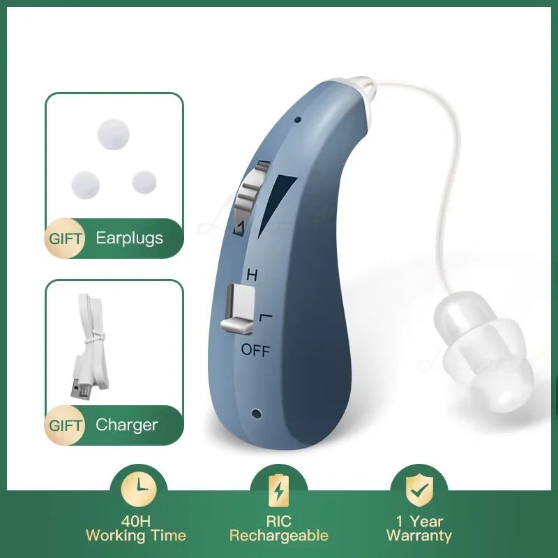 Enlarged hearing health earphones enhance ear sound protection for the elderly with hearing loss and tinnitus For Hearing Aid
