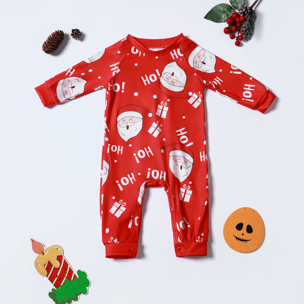 Christmas Family Look Pajamas Set Santa Print Mother Father Kids Matching Outfits Cute Loose 2 Pcs Suit Sleepwear Xmas Wear 4XL