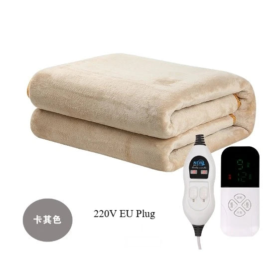 Electric Bed Sheet Heated 220V Blankets Heated Electric Sheet Intelligent Controller EU Plug Home Living Room Office Winter Uses
