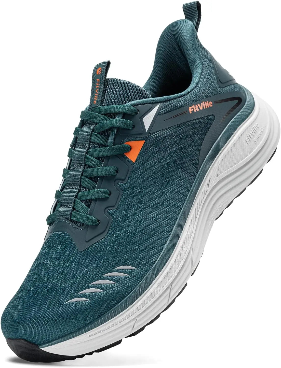 FitVille Extra Wide Mens Sport Shoes Breathable Gym Athletic Workout Cross Training Running Max Cushion Sneakers For Men