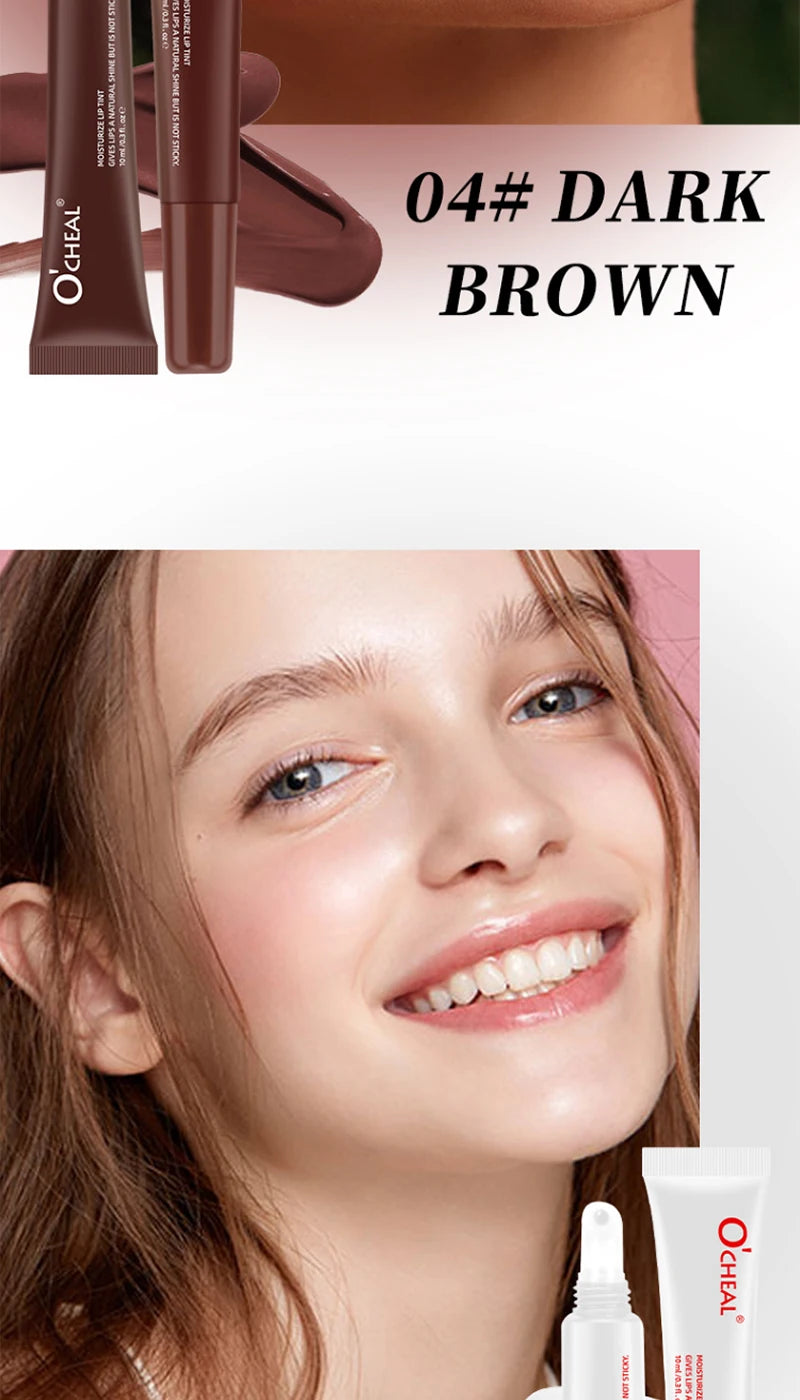 Water Glow Plump Lip Color Liquid Lip Gloss - Cream Moisturizing Non-greasy Lip Oil Gel Lip Care Balm Hydrating Shine