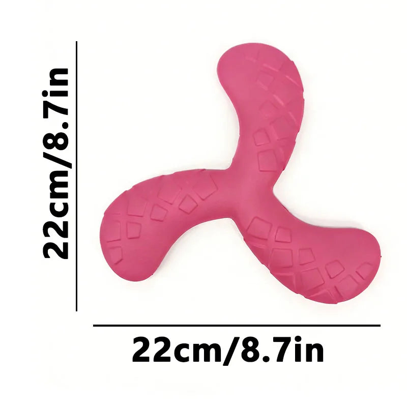 Dogs Eva Boomerang Flying Disc Play Tooth Chew Toy Indestructible Safe Large Dog Tough Toys Resistant Pet Supplies Water Toys