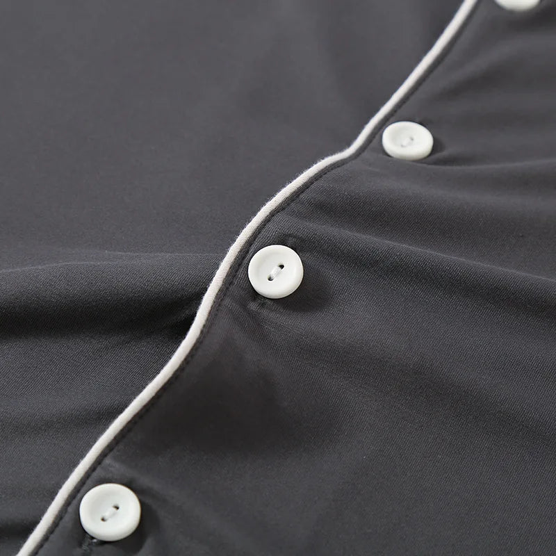 97% Bamboo Fiber High Quality Homewear Set Soft Breathable Homeloosefit Casual Indoor Sleepwear Comfortable Skin Friendly Daily