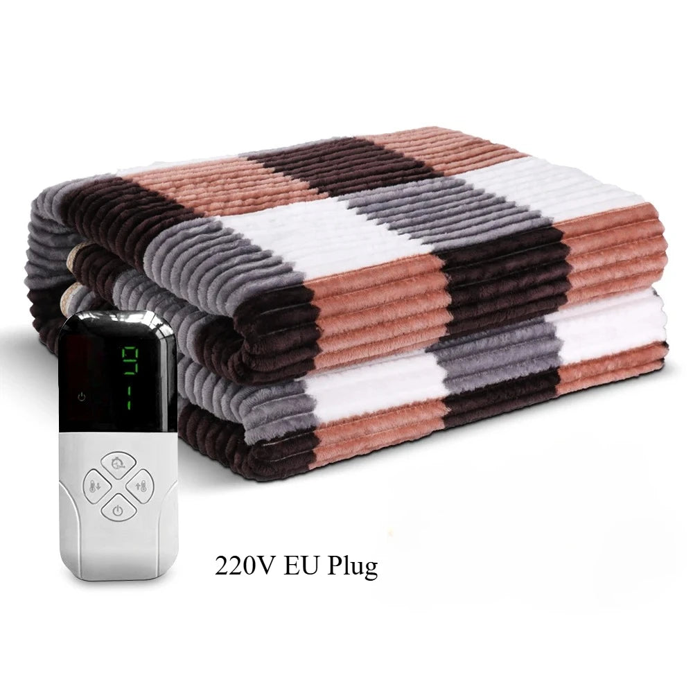 Electric Bed Sheet Heated 220V Blankets Heated Electric Sheet Intelligent Controller EU Plug Home Living Room Office Winter Uses