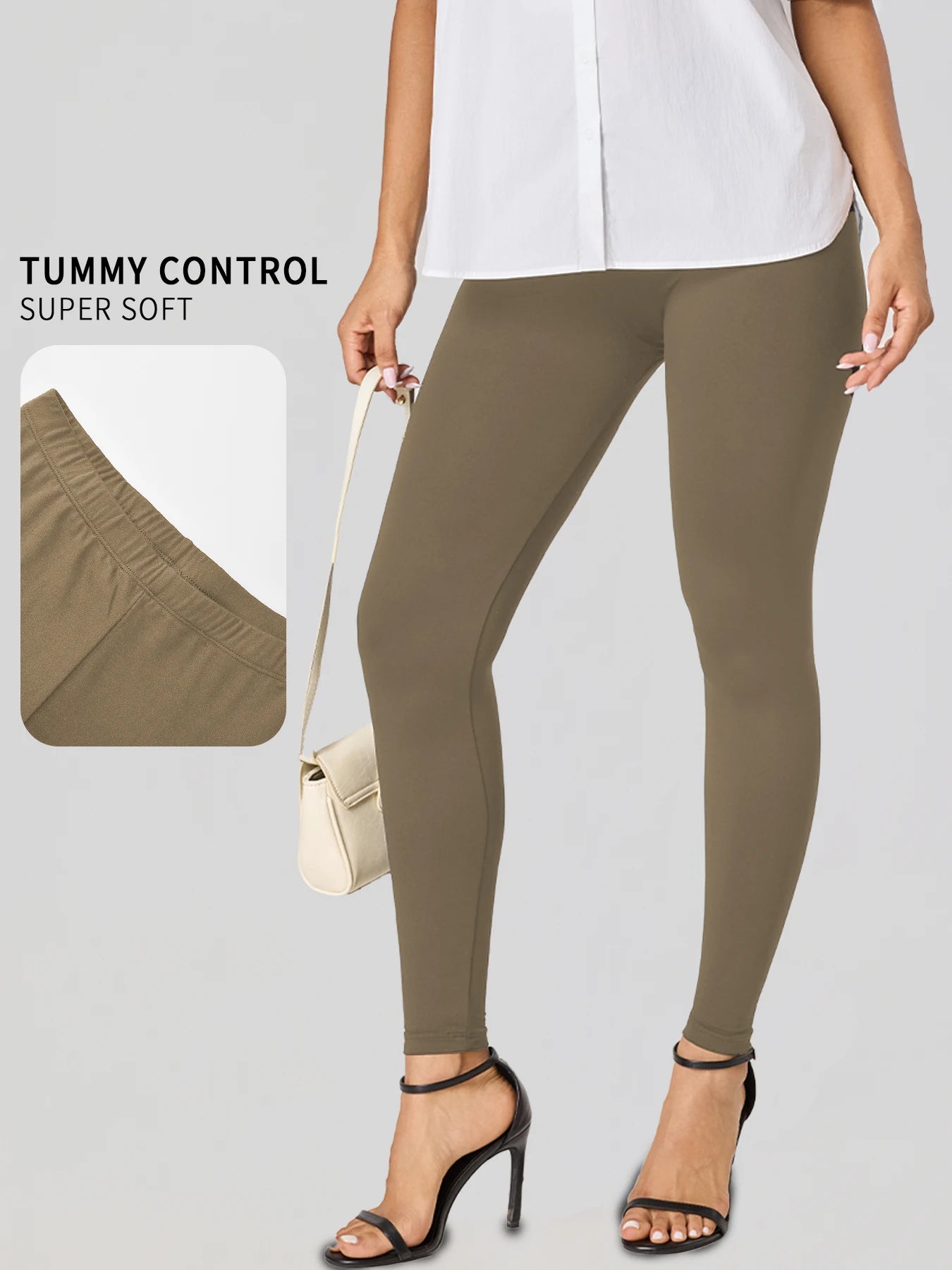Plus Size Women's Leggings with Super Soft Fabric - High Elasticity for Yoga Running Workout and Casual Everyday Wear