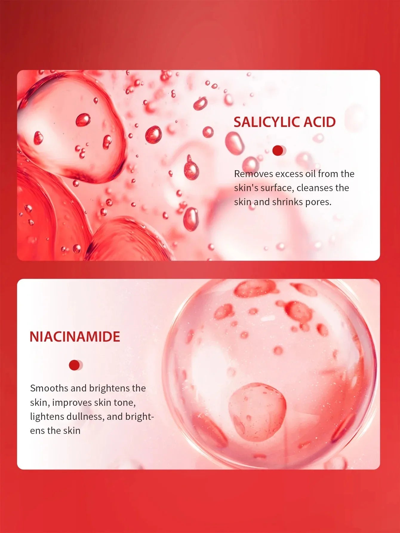 AHA+BHA Series Skin Facial Cleanser Cream Serum Toner Moisturiser Hydrating Toner Serum Cream Foam Facial Skin Care Set