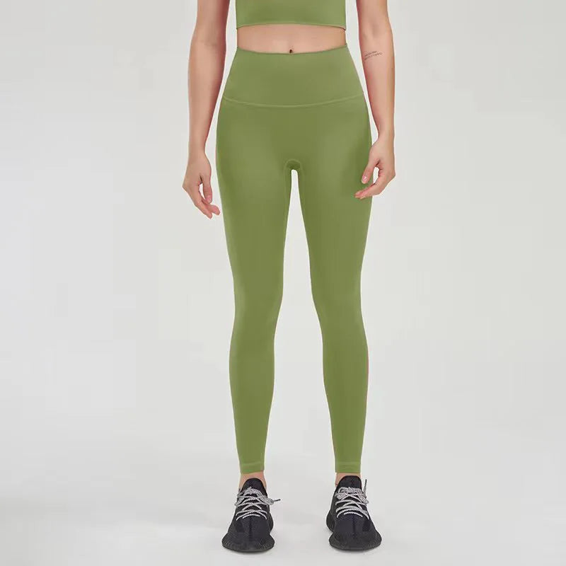 TRY TO BN Buttery Soft Gym Leggings Women High Waist Non See Through Squat Proof Tummy Control Yoga Pants Workout Running Tights