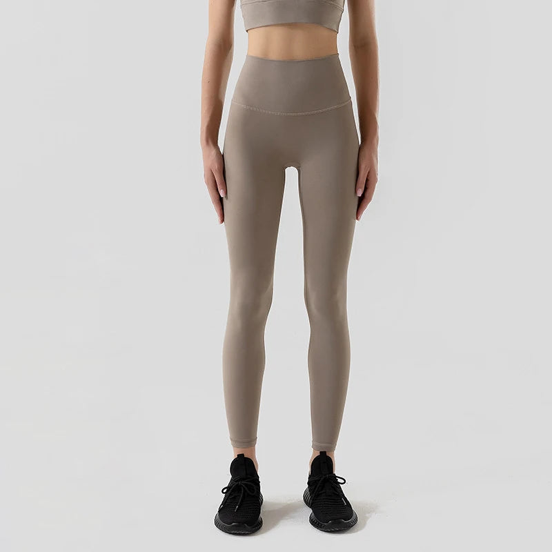 TRY TO BN Buttery Soft Gym Leggings Women High Waist Non See Through Squat Proof Tummy Control Yoga Pants Workout Running Tights
