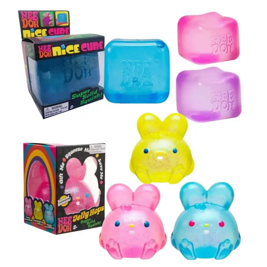 Needoh Nice Cube Sensory Stress Reliever Fidget Tool for Anxiety & Focus Desk Sensory Cube for Adults & Kids