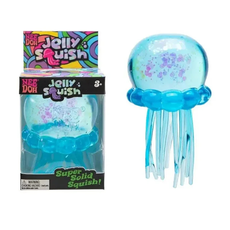 Needoh Jellyfish Squishy Lovely Shape Squeeze Sensory Toy Stress Relief Anti Anxiety Focus Calming Toy for ADHD and Autism