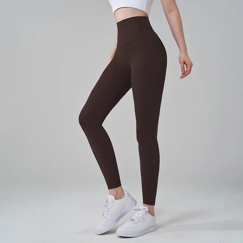 TRY TO BN Buttery Soft Gym Leggings Women High Waist Non See Through Squat Proof Tummy Control Yoga Pants Workout Running Tights