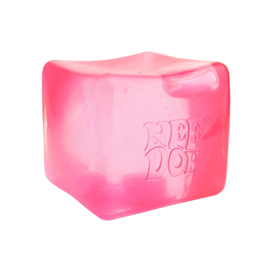Needoh Nice Cube Sensory Stress Reliever Fidget Tool, Slow Rising Desk Sensory Cube for Anxiety & Focus, for Adults & Kids