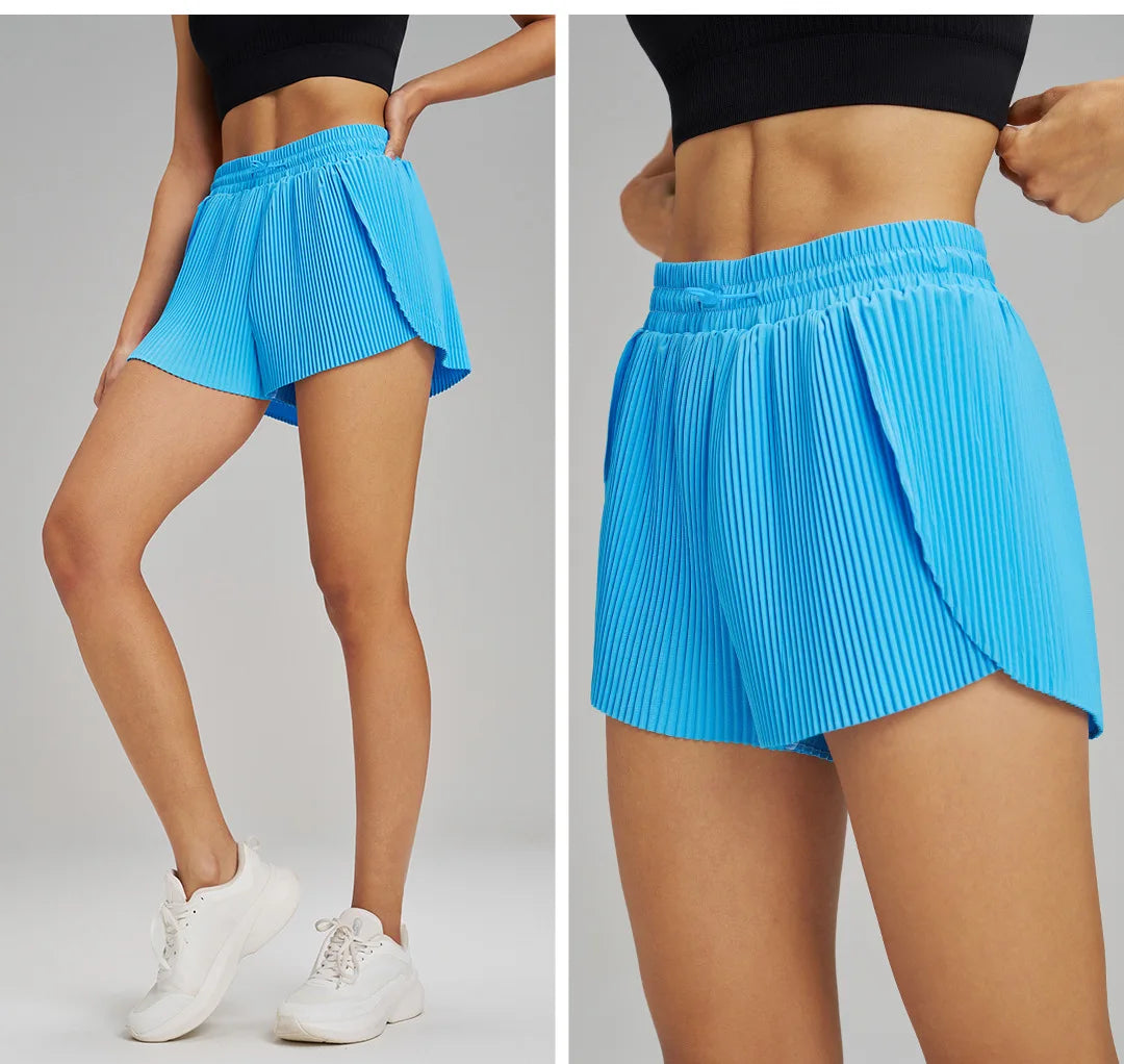 Sports Outdoor Fitness Shorts Breathable Quick Drying Three Quarter Shorts Loose Shorts for Women