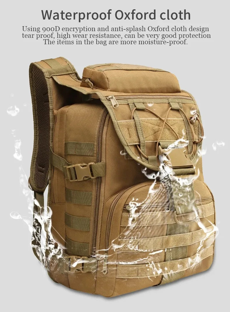 35L Large Capacity Men's Tactical Backpack Outdoor Camping Hunting Hiking Trekking Survival Bag Multifunctional Backpacks