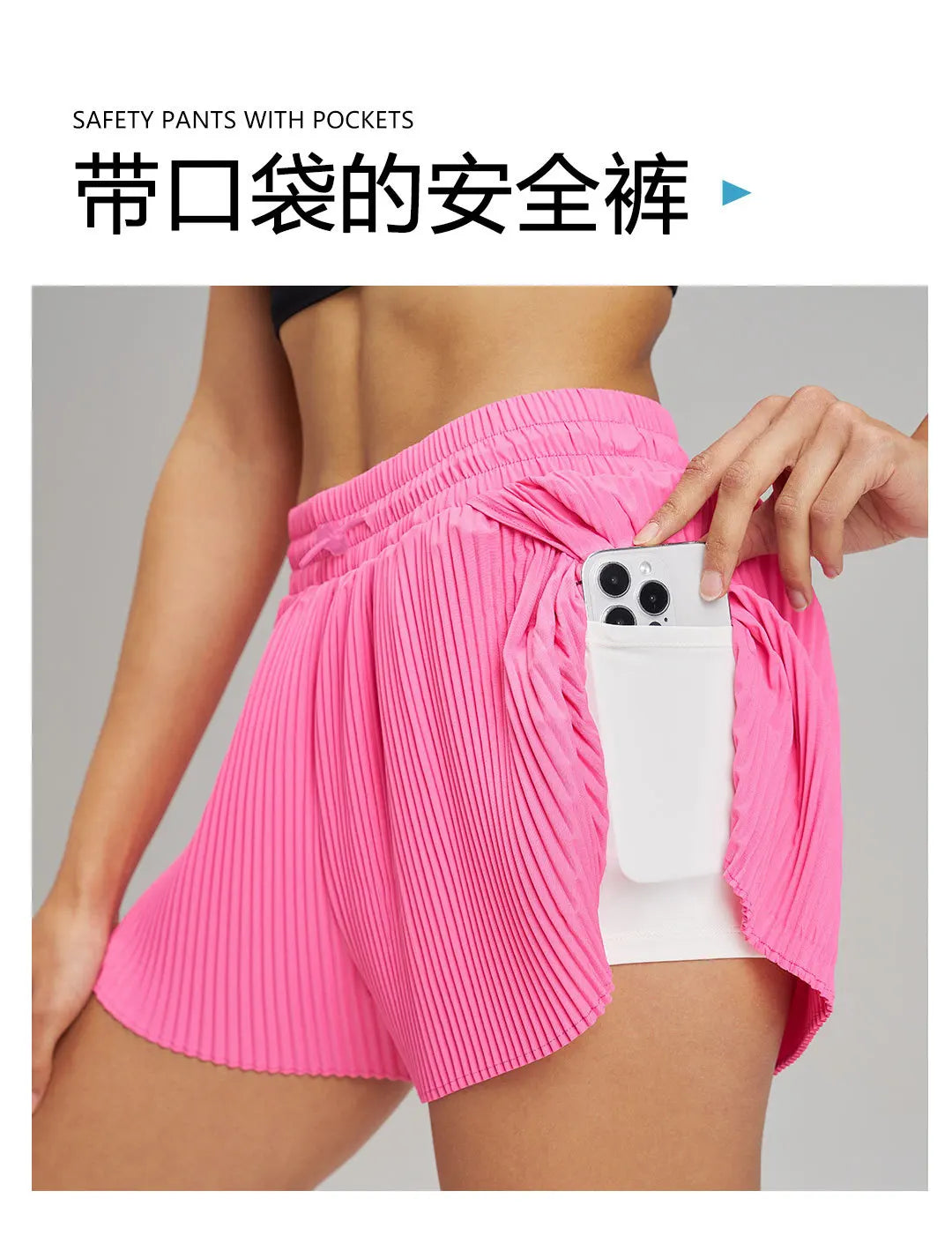 Sports Outdoor Fitness Shorts Breathable Quick Drying Three Quarter Shorts Loose Shorts for Women