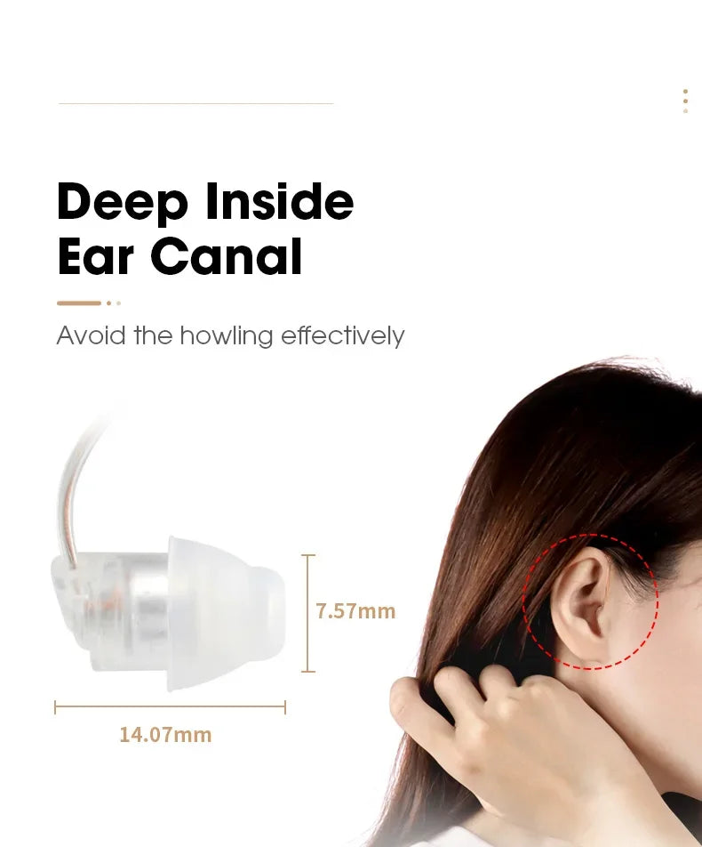 Enlarged hearing health earphones enhance ear sound protection for the elderly with hearing loss and tinnitus For Hearing Aid