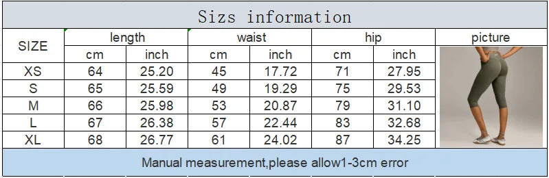 Women 7/8 Yoga Capris Double-sided Brushed 4-Way Stretch High Waist Skin-friendly Tight Workout Fitness Leggings