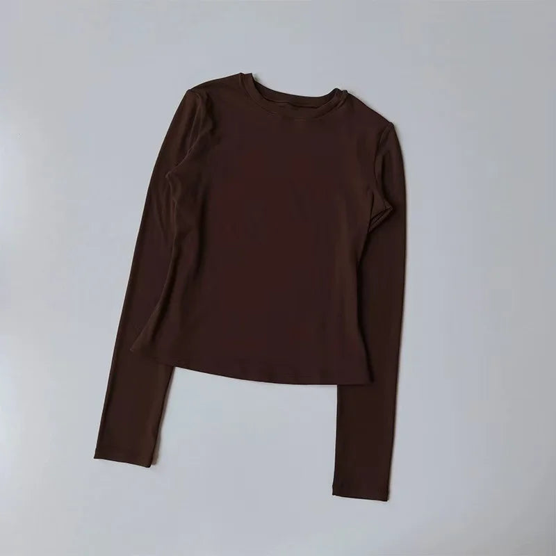 Autumn Fitness Yoga Clothes For Slimming, Quick Drying, Moisture Wicking, Sports Tops For Women, Yoga Clothes, Pilates