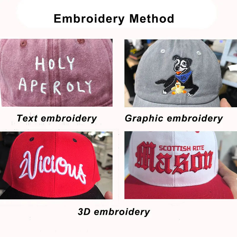 Solid Fitted Cap Custom Logo Baseball Caps Men Text Photo Team Embroidery Bone Fully Sealed Casquette Dad Hat Snapback