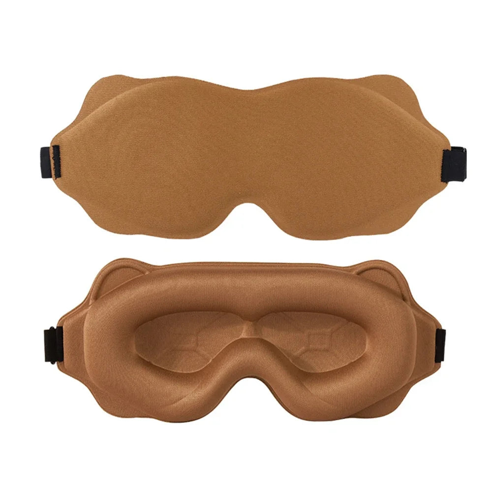 3D Soft Padded Sleeping Mask, Block Out Light Eye Shade for Deep Sleep, Comfort Blindfold Relaxation Aid Eyepatch
