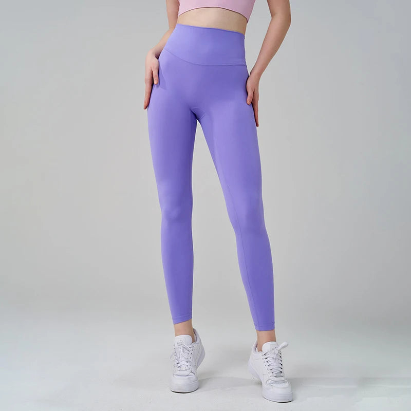 TRY TO BN Buttery Soft Gym Leggings Women High Waist Non See Through Squat Proof Tummy Control Yoga Pants Workout Running Tights