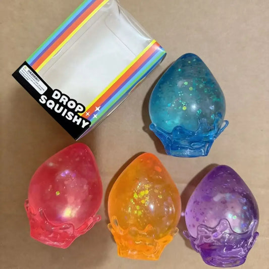 Water Droplet Shape Confirmation Blind Box Stress Relief Squeeze Slow Rebound Boy Girl Surprise Wholesale Toy Kawaii Gift