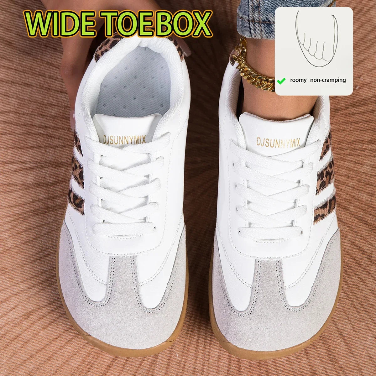 Wide Toe Shoes New Women Sneakers Comfortable Classical Shoes Outdoor Walking Sneakers Women Casual Flats Vulcanize Shoes Ladies
