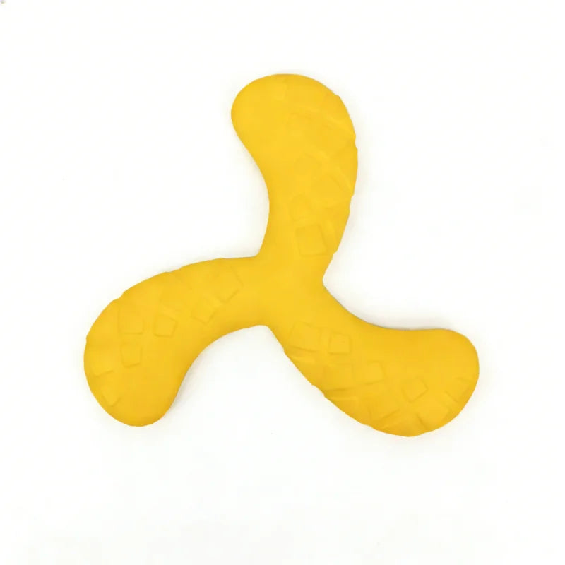 Dogs Eva Boomerang Flying Disc Play Tooth Chew Toy Indestructible Safe Large Dog Tough Toys Resistant Pet Supplies Water Toys