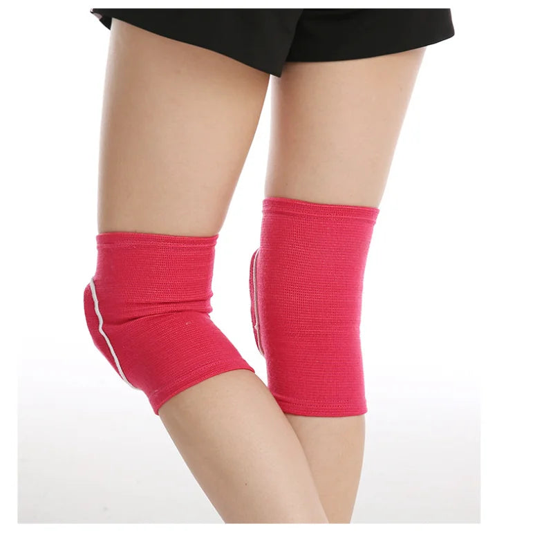 Sports Compression Knee Pads Elastic Knee Protector Thickened Sponge Support for Dancing roller volleyball Training Knees Brace