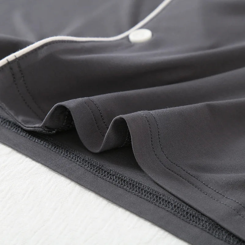 97% Bamboo Fiber High Quality Homewear Set Soft Breathable Homeloosefit Casual Indoor Sleepwear Comfortable Skin Friendly Daily