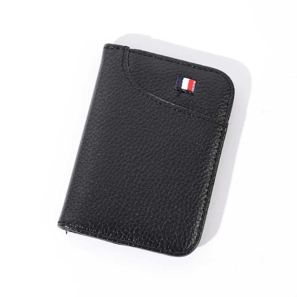Slim Portable Credit Card Holder PU Leather Mini Wallet Super Thin Men's Short Purse Small Money Pocket Wallet