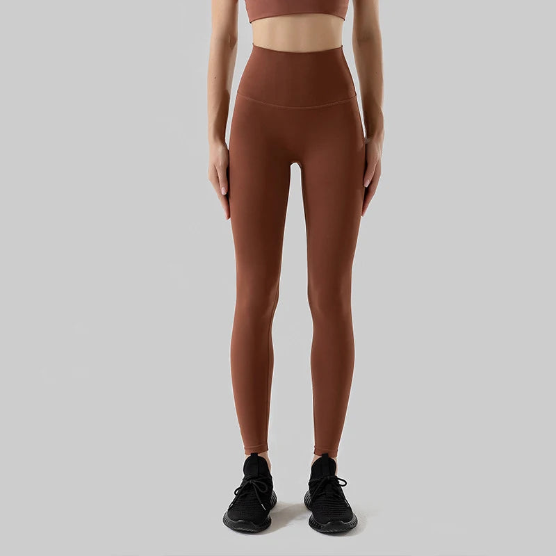 TRY TO BN Buttery Soft Gym Leggings Women High Waist Non See Through Squat Proof Tummy Control Yoga Pants Workout Running Tights