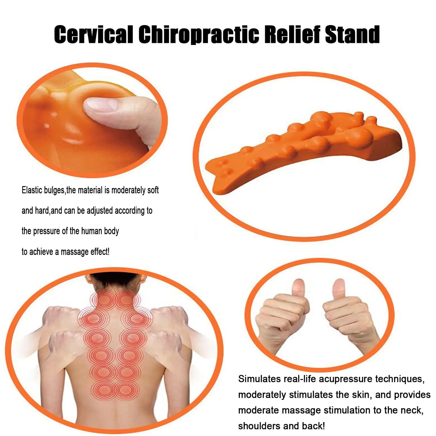 Trapezius Trigger Point Massager Myofasical Release Neck and Shoulder Pain Suboccipital Release Tool Posture Corrector Relieve