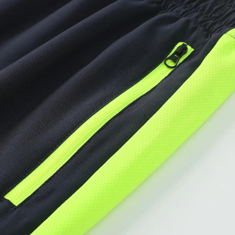 Men's Spring Autumn Track Suit 2 Piece Set Stand Collar Jacket with Pants Casual Sports Running Outfit Matching Athletic Wear