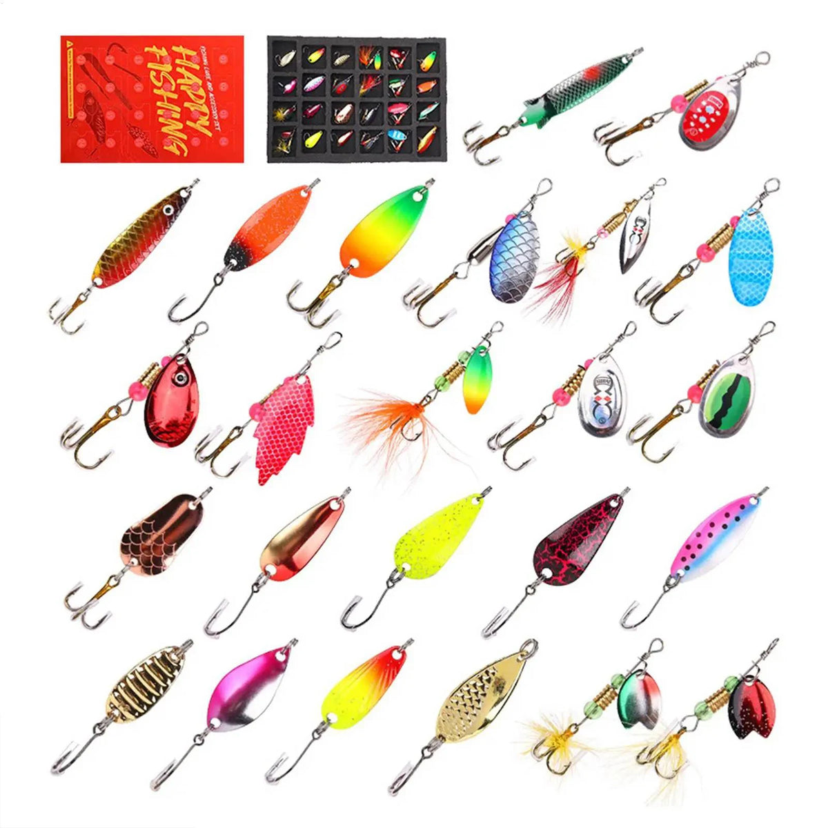 Fishing Advent Calendar 2025 Fishing Lure Advent Calendar Christmas Advent Calendar Xmas Surprise Gift for Fishing Enthusiasts