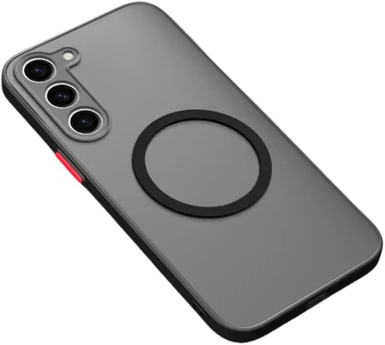 With Magsafe Luxury Matte Magnetic Case For Samsung Galaxy S20 S21 S22 S23 FE S24 Plus S24 Ultra Shockproof Back Cover Case