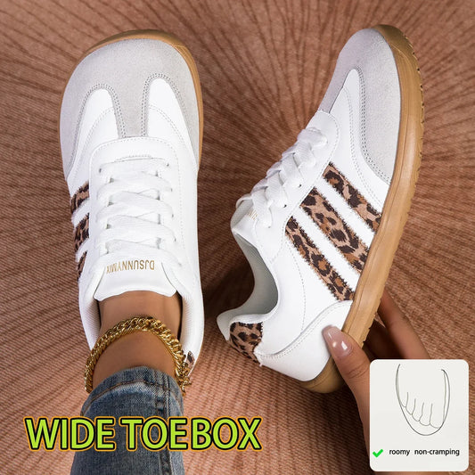 Wide Toe Shoes New Women Sneakers Comfortable Classical Shoes Outdoor Walking Sneakers Women Casual Flats Vulcanize Shoes Ladies